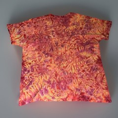 *New* 3XL & 4XL Handmade Tie Dye, Blood Orange Cruncht Crinkle, Crew or V-Neck