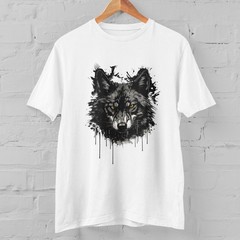 Wolf Head Graphic T Shirt Dark Animal Art Wild Wolf Design Unisex Tee