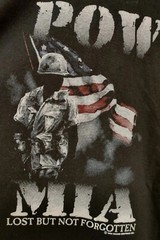 Rothco Shirt POW MIA Shirt Tee ARMY NAVY MARINES Unites States Veterans XL