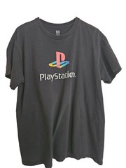 Playstation Logo T-Shirt Official Product Tee Adult Large Size