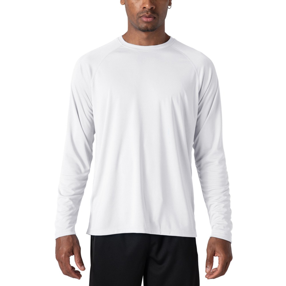 Men’s UV Protection Shirts Golf Tees Sun Block T-Shirts Long Sleeve Fishing Tops