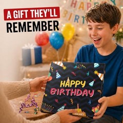 Zmart 12th Birthday Socks Gift Box – Celebration for 12 Year Old Boys & Girls