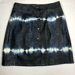 NWOT Zara Tie Dye Faux Leather Mini Skirt