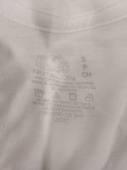 Fruit Of The Loom V-neck Tagless Layflat Collar T-shirts 4 Pack White Cotton …