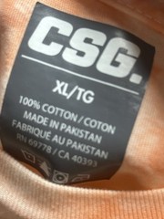 CSG Salmon Tie-Dye T-Shirt Size XL Used
