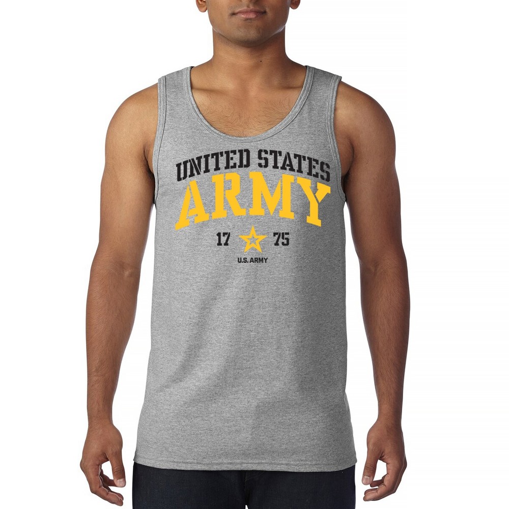 United States Army Tank Top U.S. Military Veteran DD 214 Licensed Men’s Top