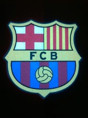 Barcelona FCB Soccer LED Sound Activated, Lights Up, LED Light T-Shirt All Sizes