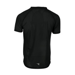diadora Be One Ft Light Crew Neck Short Sleeve Athletic T-Shirt Mens Black Casua