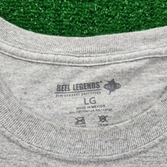 Reel Legends Tshirt Mens Large Gray Outfitters Fishing Florida Outdoors Casual
