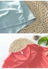 2026 New Mens T Shirt Pure Color V Collar Short Sleeved Tops Tees Men T-Shirt.