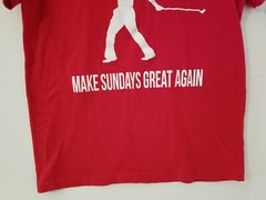 Barstool Sports Tiger Woods Make Sundays Great Again Mens Medium T Shirt Red