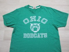 Homage Ohio University Bobcats T Shirt Adult (M) Adult Small Retro College Print
