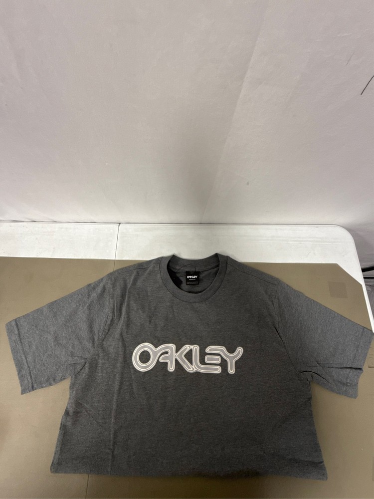 T-shirt Oakley MTL B1B Manica Corta Grigio Chiaro Bianco – XS
