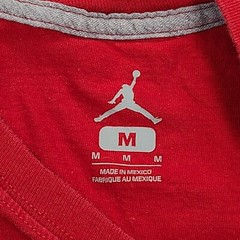 Jordan Shirt Adult Medium Red Basketball Jumpman Scoring Outdoors Athletic Mens