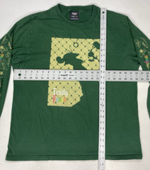 Teddy Fresh Looney Tunes Bear T-shirt Men Large Green Long Sleeve