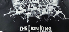 NWT Disney The Lion King Glitter Gazelle T. Black T Shirt ~Shiny, Silver~Large