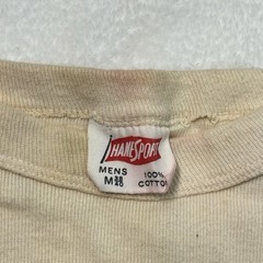 True Vintage 50s 60s Hanes Sport Two Tone 3/4 Sleeve Raglan T Shirt Mens Medium