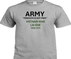 VIETNAM WAR* LAI KHE *1959-1975*PT INDIVIDUAL SHIRT. OFFICIALLY LICENSED