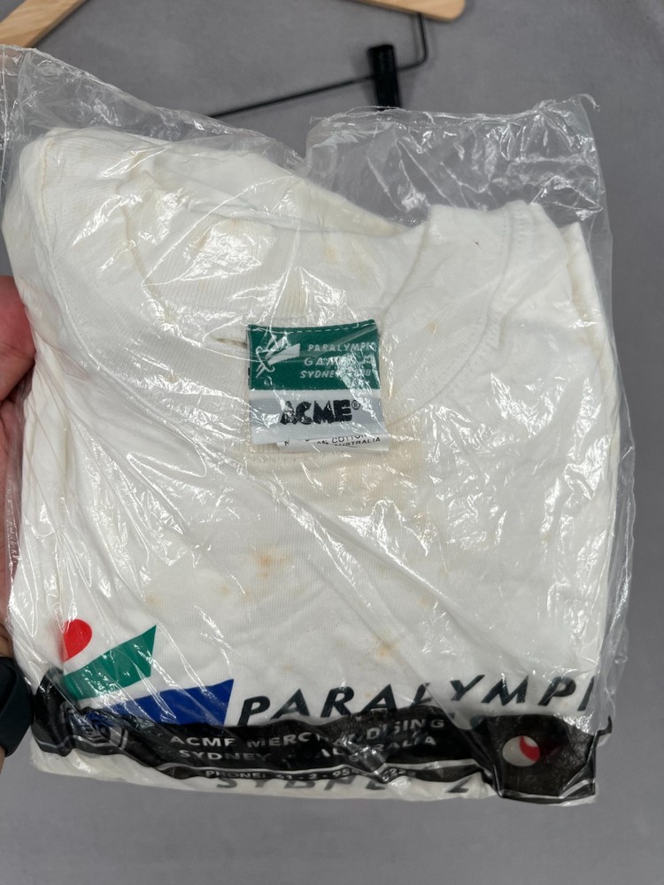 Vintage Sydney Olympics Shirt Mens 2XL XXL White 2000 ACME Paralympic