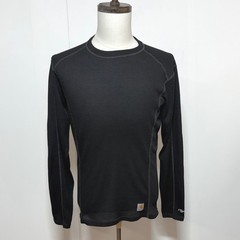 Carhartt Shirt Mens Medium Black Force Base Layer Waffle Thermal Long Sleeve