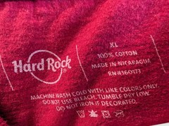 Hard Rock Lunar New Year Dragon Shirt | XL Red 2024 | Paint Mark on Back