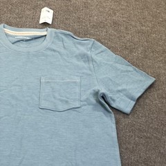 Lucky Brand Shirt Mens Medium Blue Pocket Tee Tagless Crewneck Basic Jersey