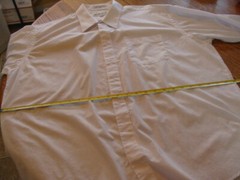 Albert Nipon Men’s White Shirt Classic Casual Cuff Style Large 17 1/2, 32-33