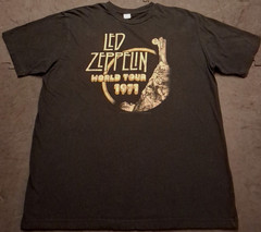 2006 Vtg XL The Core Led Zeppelin World Tour 1971 Graphic Band T Shirt