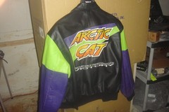 Vintage Arctic Cat Men’s OEM XL Leather jacket shelf#HS9