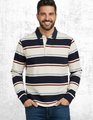 Men’s Seasalt T-shirt Cotton Collared Button Up Rugby Top Cotton Pockets Multi