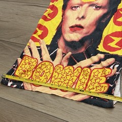 RARE Vintage Ziggy Stardust graphic tee David Bowie Altered Tie Back Pattern