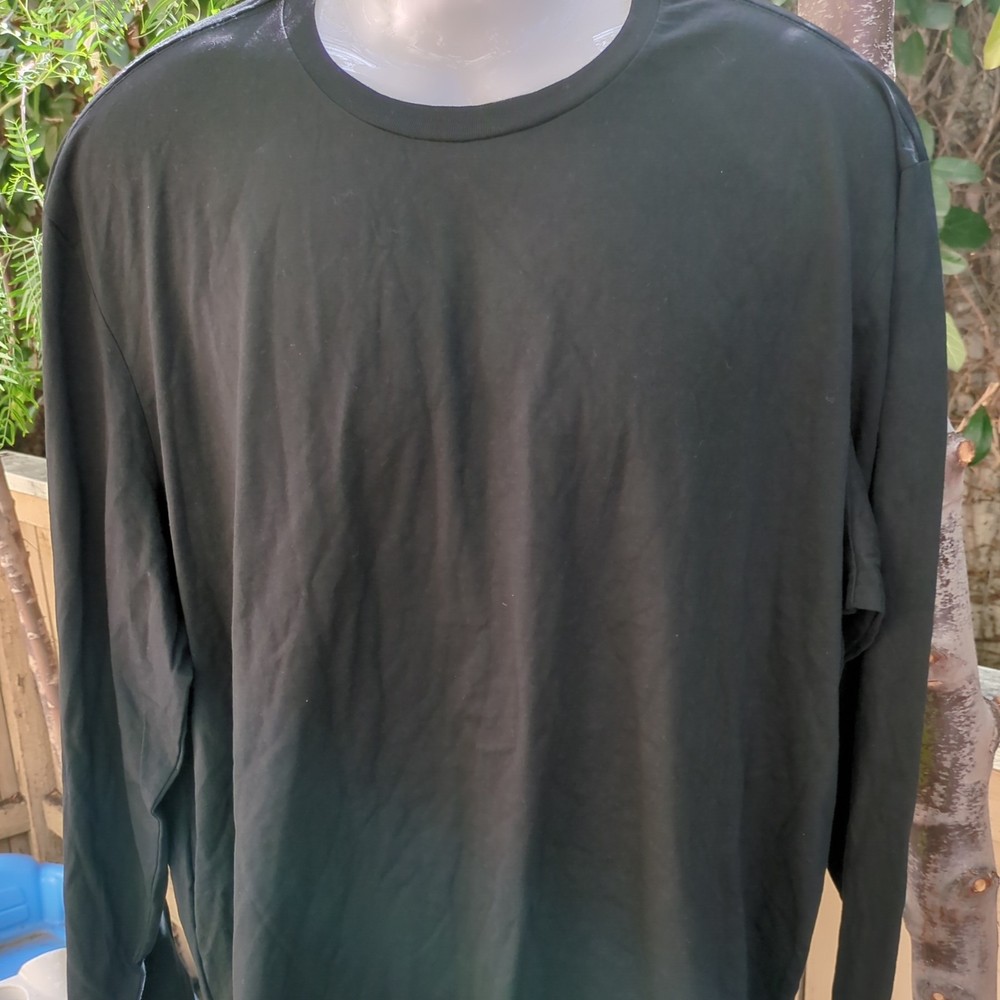 3XL Long Sleeve District Brand Black Soft Garment 2 Pack