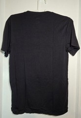 Quince Women’s L Cotton Blend Black V-Neck T-Shirt Basic Tee Everyday Essential