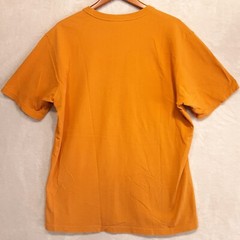 Uniqlo Mens Basics Round/Crewneck T-Shirt Sz.L/Yellow Gold/Ribbed Collar