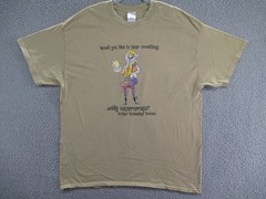 Arthur Greenleaf Holmes Shirt Mens XL Renfaire Comedy Graphic Print Novelty Tee