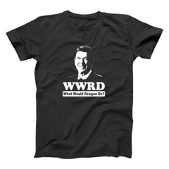 What Would Ronald Reagan Do Funny Republican Black Basic Men’s T-Shirt
