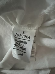 AllSaints London Redact Oversized Embroidered Logo T Shirt Ashen White L $99
