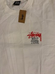 Stussy Shirt Built Tough Tee Tshirt White Size XXL Double Sided Streetwear ✅