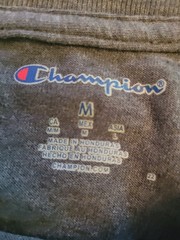 Champion Classic Jersey Script T-Shirt for Men, Size M – Gray