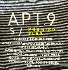 Mens Apt.9 t-shirt premier flex slim fit lounge tee black/white v-neck