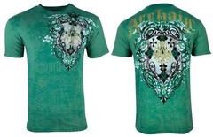 Archaic by Affliction Men’s T-Shirt Acle Biker Cross Y2K S-5XL