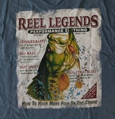 NWT REEL LEGENDS T-shirt Double-Sided Graphics L/S Men’s Size XL