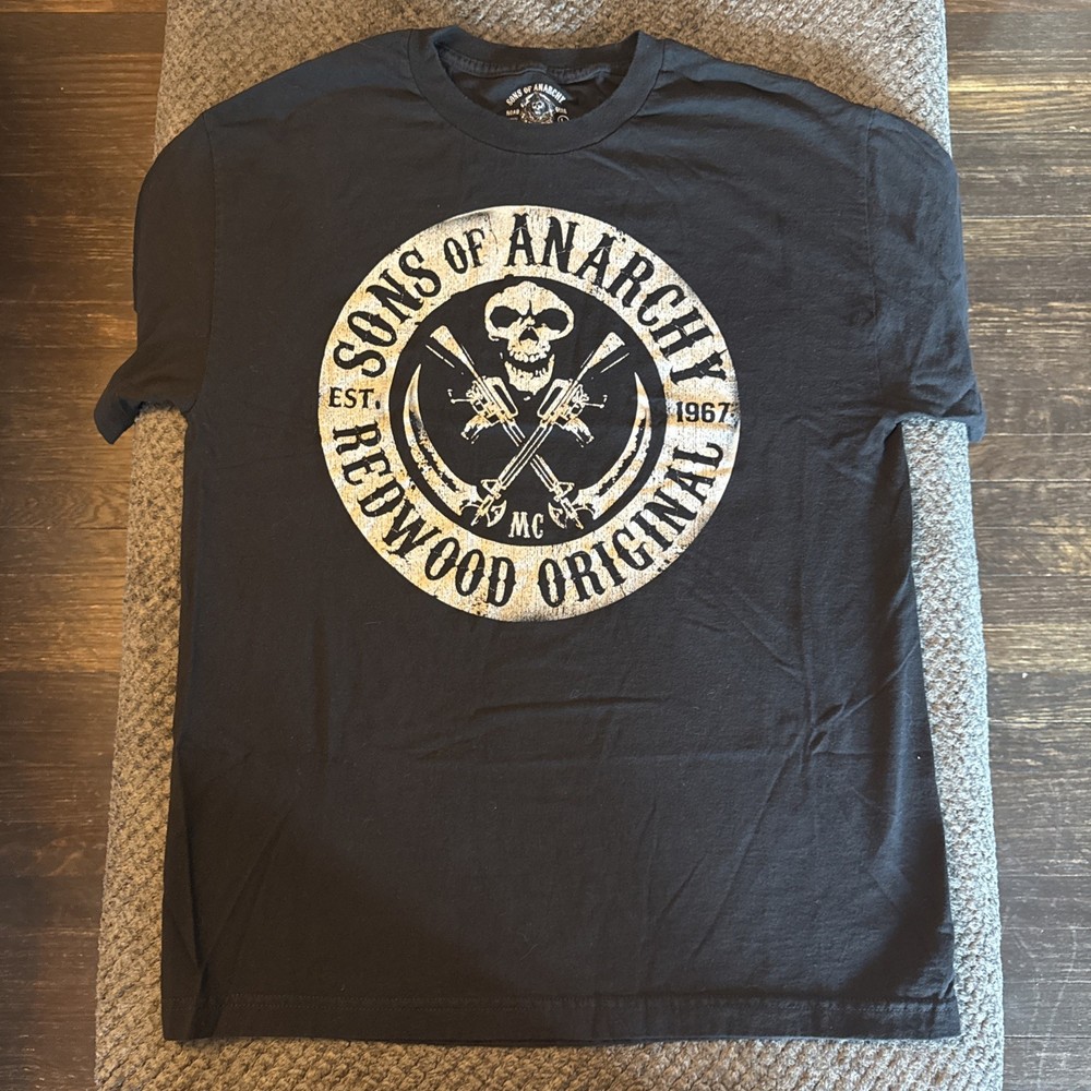 Sons Of Anarchy Road Gear T-Shirt Men’s Large Biker Motorcycle EUC