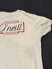 O Neill T Shirt Mens Large Beige Monogram Logo Modern Fit Short Sleeve Crew Neck