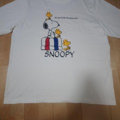 CASTELBAJAC SPORT Snoopy T-Shirt White Size 5 Unisex Casual
