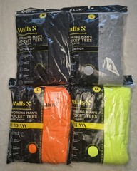 Walls Mens Working Mans Pocket Tees Short Sleeve 2 Pack Multi Size New