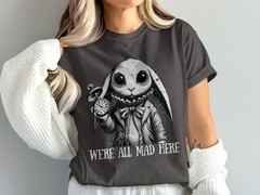 Alice in Wonderland T-Shirt: White Rabbit Mad Hatter Tee