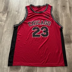 PEP&CO Chicago 23 Basketball Jersey Mens XL Red Black Michael Jordan Bulls