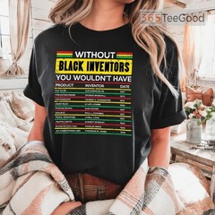 Without Black Inventors T-Shirt Black History Month African American Shirt