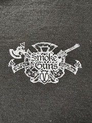 District Made Black 2xl Smoke And Guns With Myers-Durer Harley Davidson On It